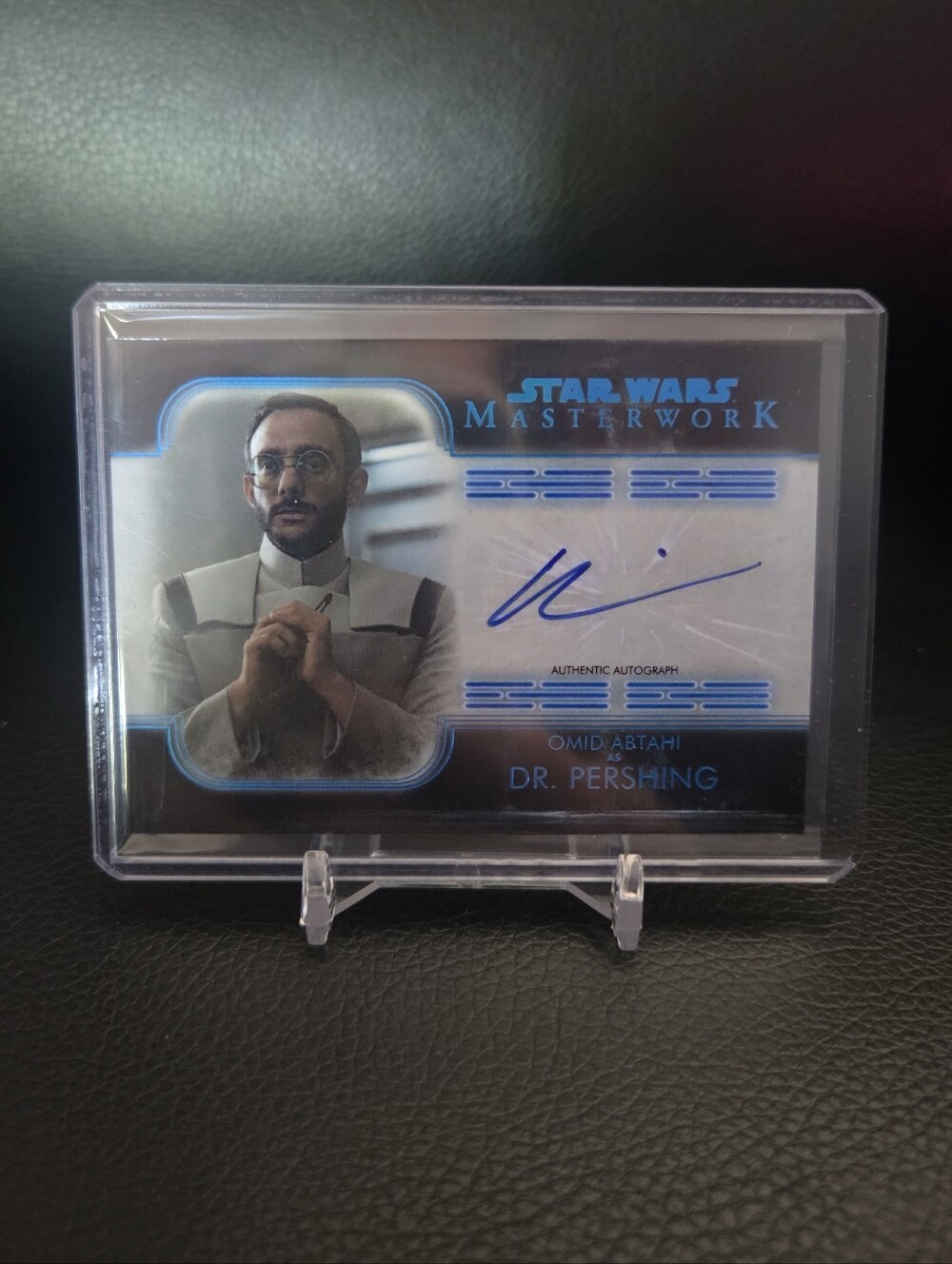 Topps Star Wars Masterwork Dr. Pershing Blue Parallel Autograph Card #67/99